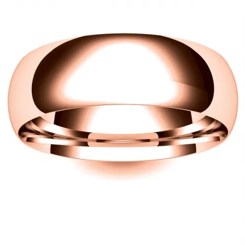 Court Medium -  7mm (TCSM7R) Rose Gold Wedding Ring